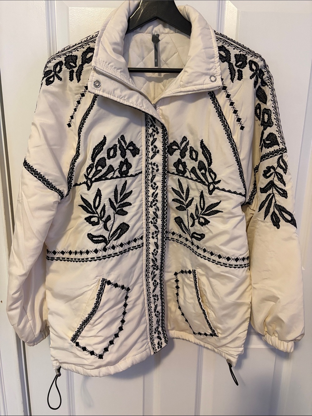 Anthropologie Embroidered
Puffer Coat